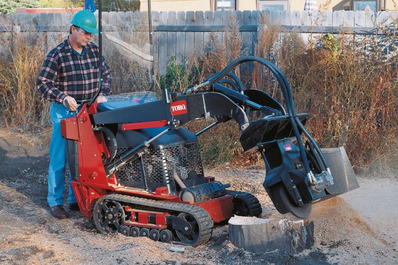 Stump grinder attachment